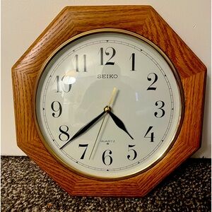 Seiko Wall Clock 12”x12”